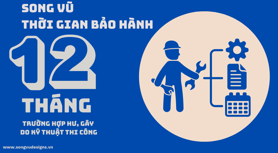 Báo giá chi phí thi công nội thất tại Đồng Nai trọn gói 2025 Cam kết bảo hành thi công nội thất của Song Vũ