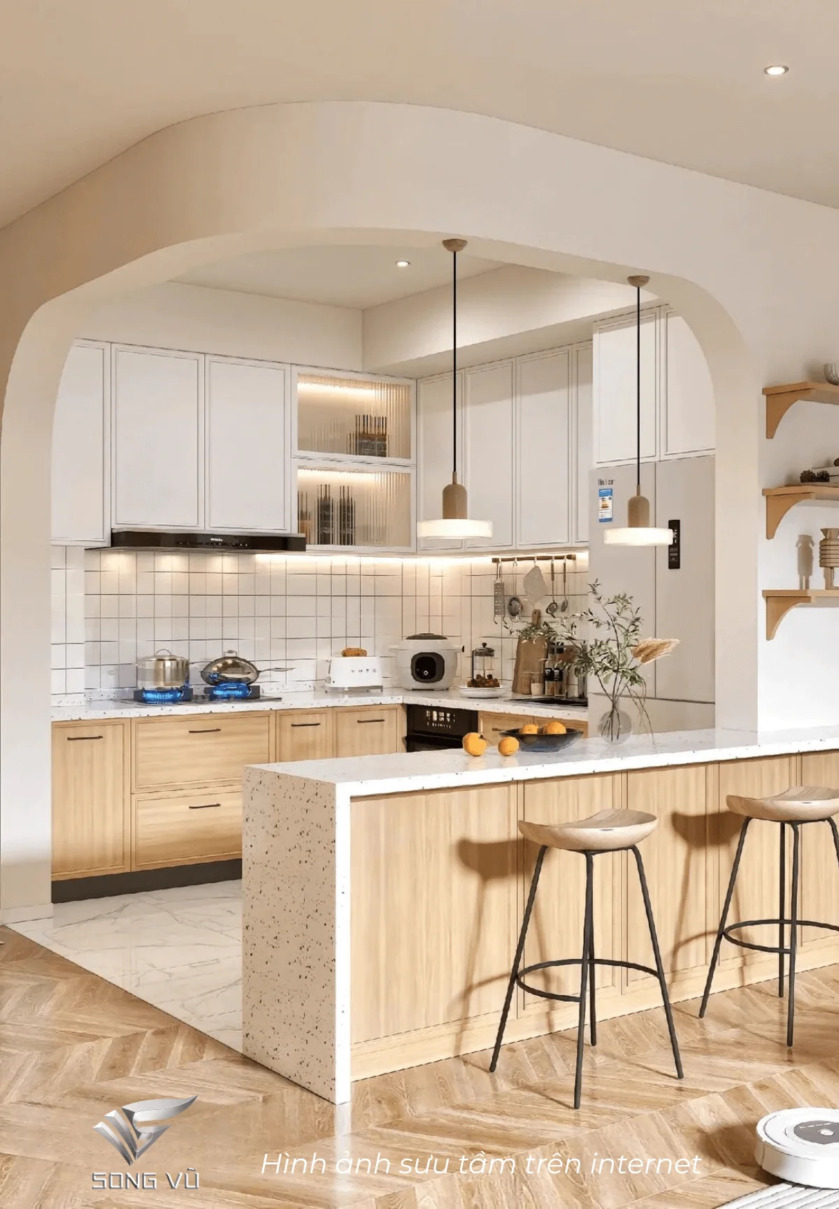 30+ Mẫu thiết kế phòng bếp đẹp, hiện đại 30 Mẫu thiết kế phòng bếp đẹp do Song Vũ sưu tầm