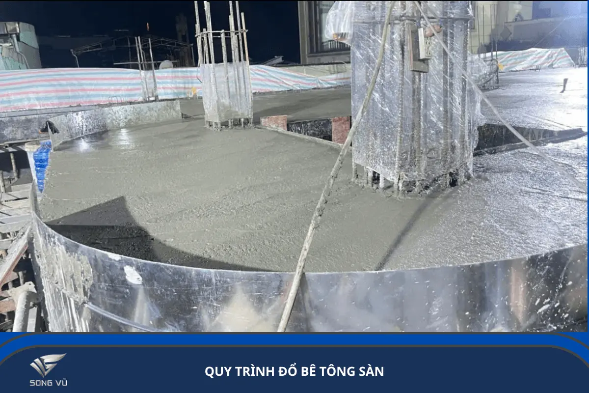 Quy trình đổ bê tông sàn đúng kỹ thuật: Yếu tố quyết định chất lượng công trình